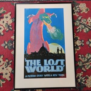 Framed Vintage Movie Poster 'The Lost World' 1960 Film